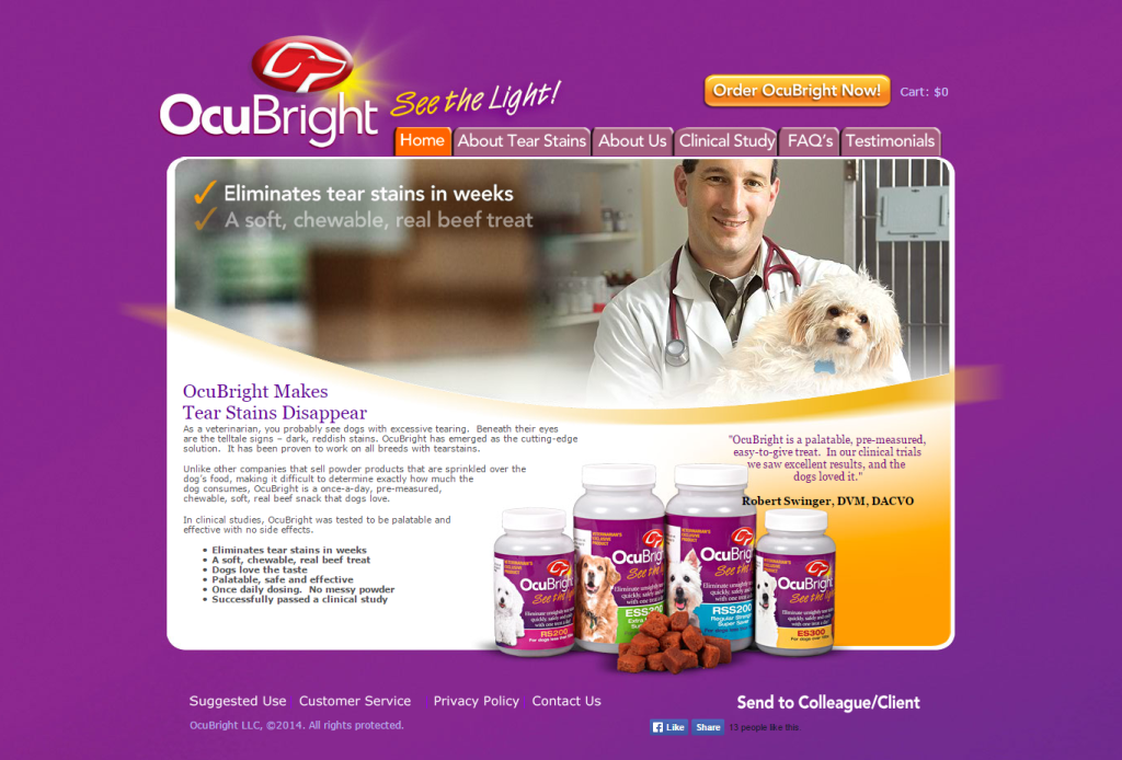 ocubright homepage