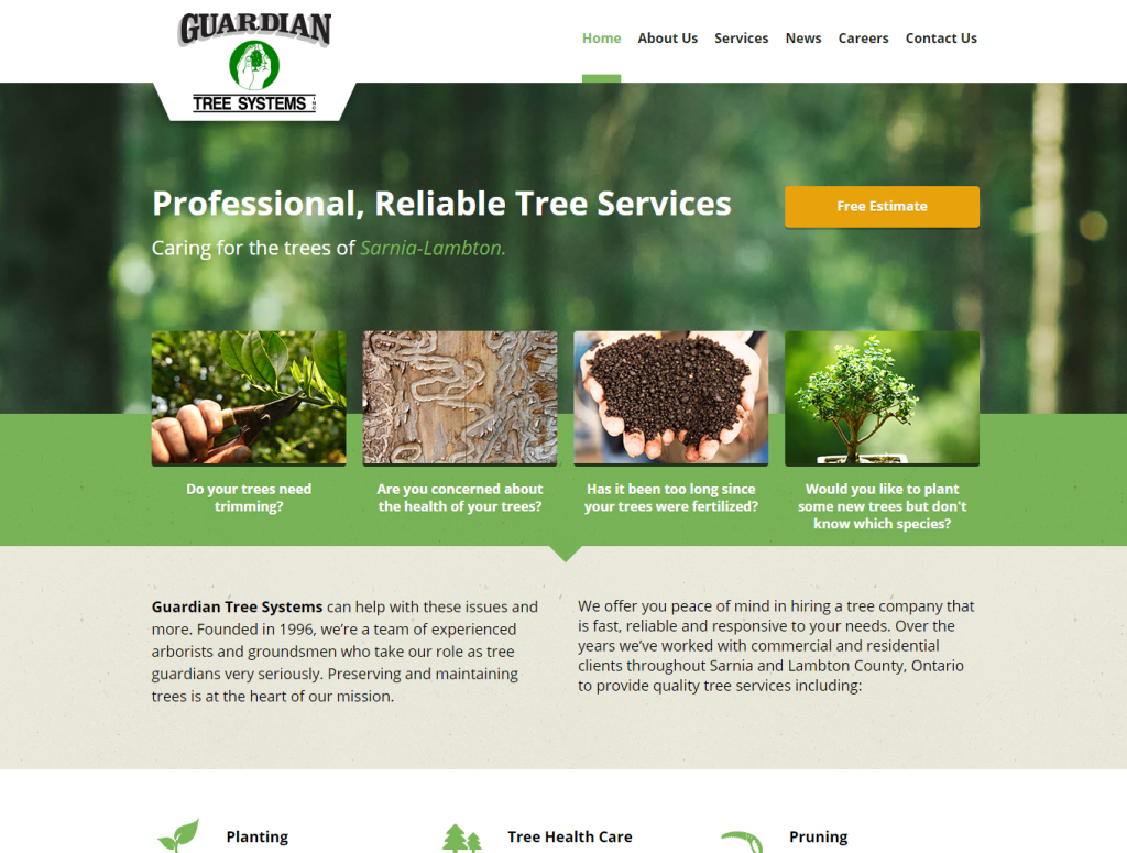 guardian tree systems homepage