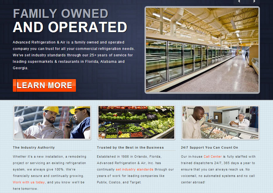 Advanced Refrigeration & Air Homepage