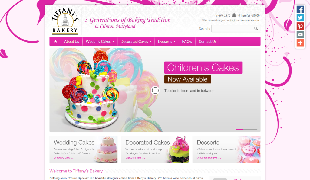 tiffany's homepage